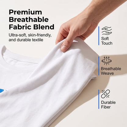 👕 50% RABATT! 🔥 Herren-Kurzarm-T-Shirt mit Rückenaufdruck – Weich, atmungsaktiv & lässig – Ideal für Alltag, Freizeit & sonnige Tage ☀️