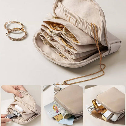 💎 KAUFE 1, ERHALTE 1 GRATIS! 👛 Mini-Schmucktasche mit Reißverschluss – Kompakt, elegant & ideal für Reisen – Schützt deine Schätze unterwegs ✈️