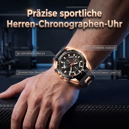 🔥⌚Sportliche Herren-Chronographen-Uhr💪 Robuste Sportuhr für Männer Outdoor & Alltag