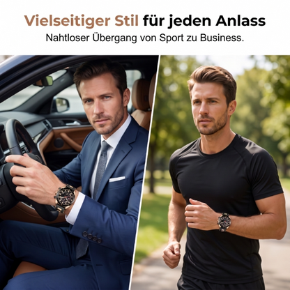 🔥⌚Sportliche Herren-Chronographen-Uhr💪 Robuste Sportuhr für Männer Outdoor & Alltag