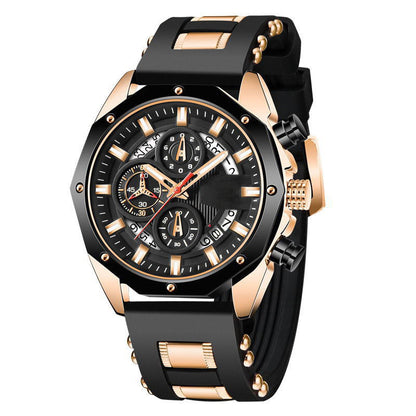 🔥⌚Sportliche Herren-Chronographen-Uhr💪 Robuste Sportuhr für Männer Outdoor & Alltag