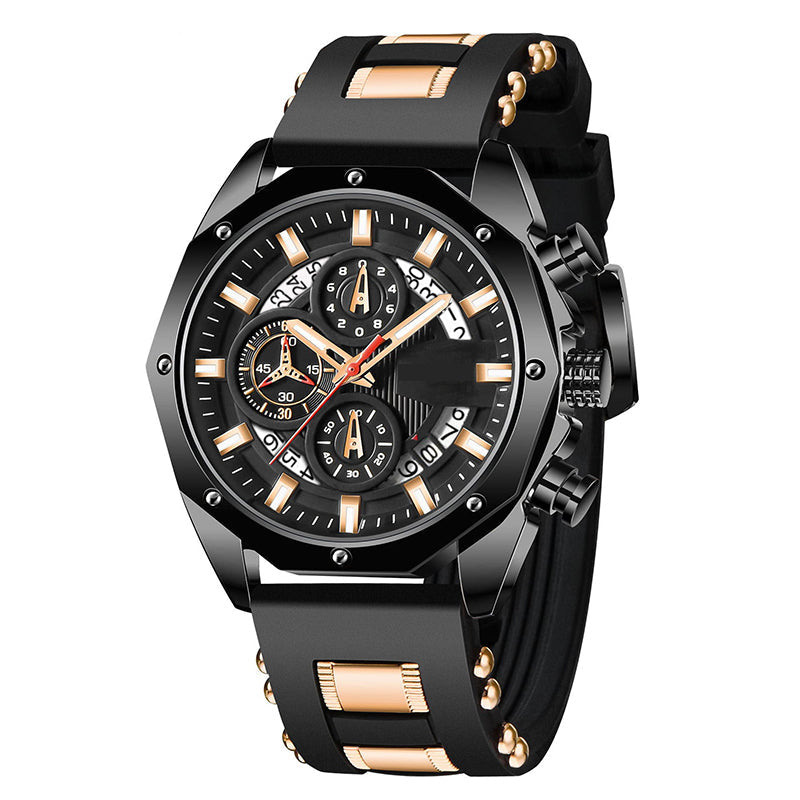 🔥⌚Sportliche Herren-Chronographen-Uhr💪 Robuste Sportuhr für Männer Outdoor & Alltag