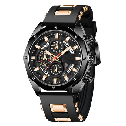 🔥⌚Sportliche Herren-Chronographen-Uhr💪 Robuste Sportuhr für Männer Outdoor & Alltag