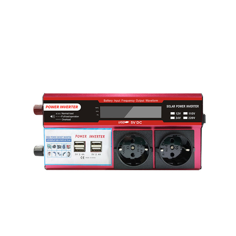 🔋Hochleistungs-Kfz-Wechselrichter 12V ➡️ 230V Auto Spannungswandler für Camping & Autofahrten