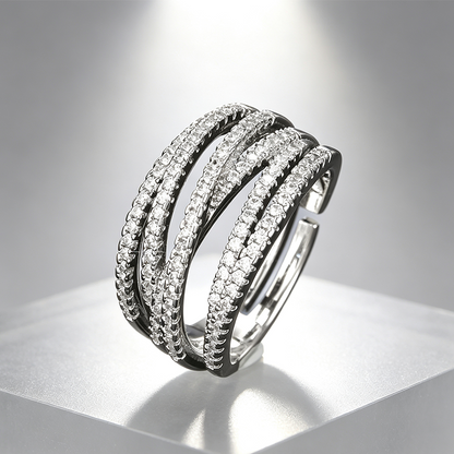 🛍️ 50 % Rabatt – Vintage-Geometrie-Ring im mehrlagigen Stil – moderne Silhouette, vielseitig & perfekt für jeden Tag 💍