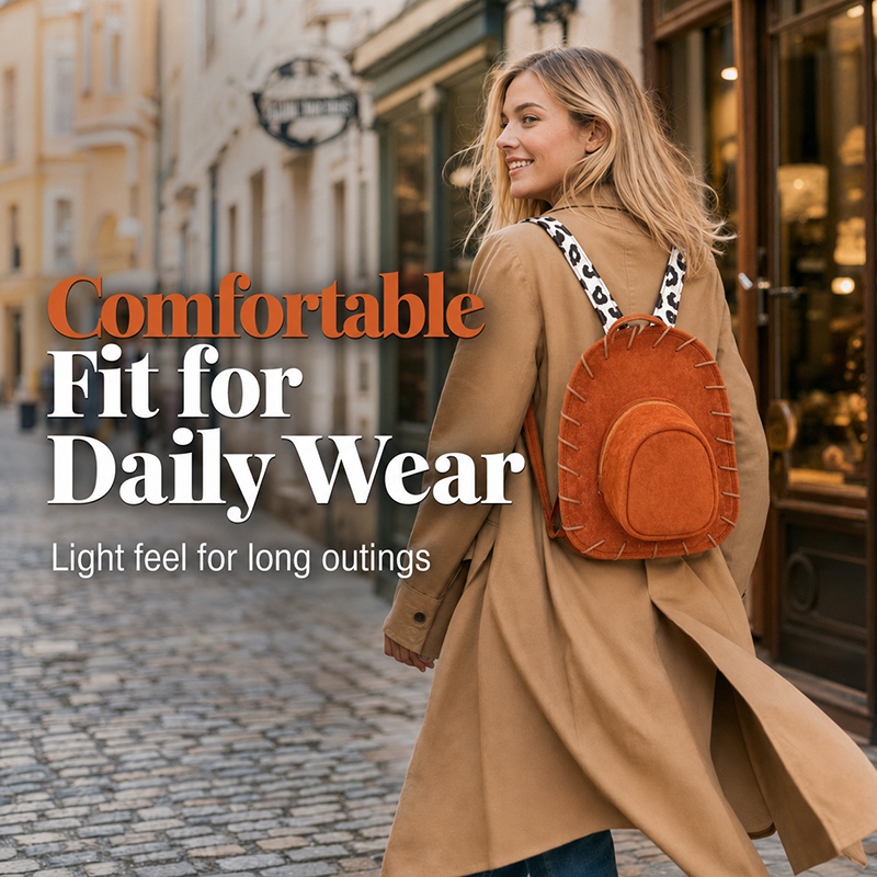 🌵🤠💫 Kreativer Cowboyhut-Rucksack für Damen – Einzigartiger Western Freizeitrucksack