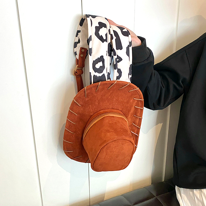 🌵🤠💫 Kreativer Cowboyhut-Rucksack für Damen – Einzigartiger Western Freizeitrucksack