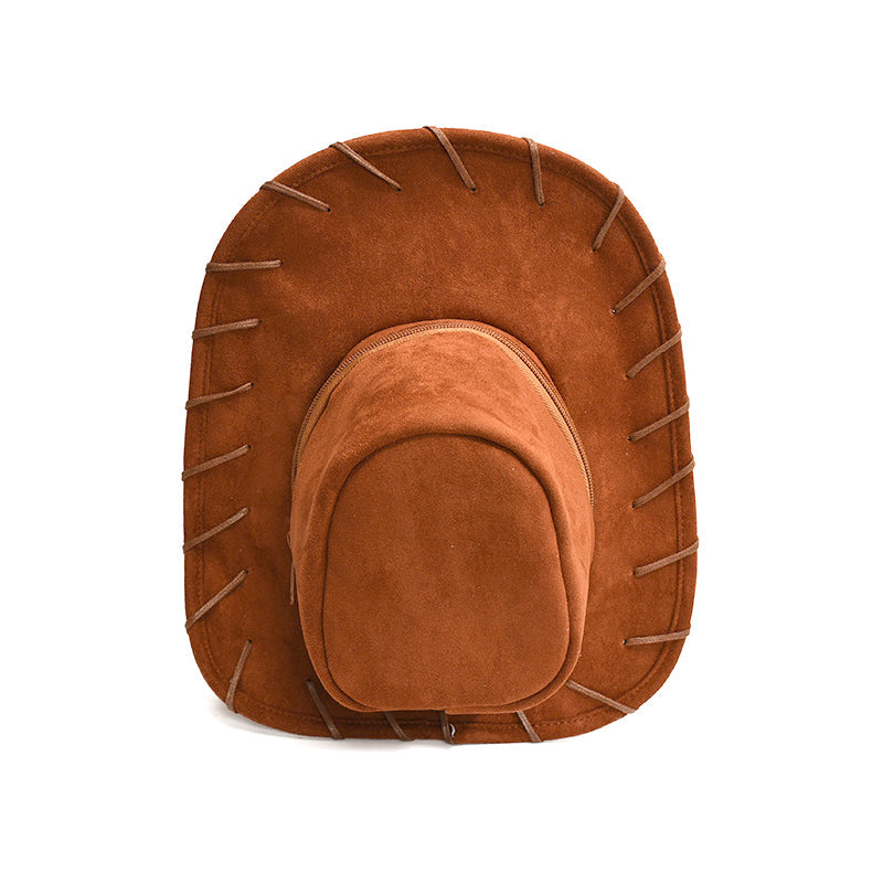 🌵🤠💫 Kreativer Cowboyhut-Rucksack für Damen – Einzigartiger Western Freizeitrucksack