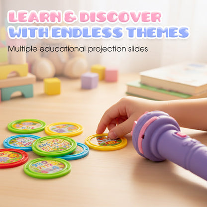 🌙🧸Kinder Projektionslampe | Sanftes Nachtlicht & Lernspielzeug