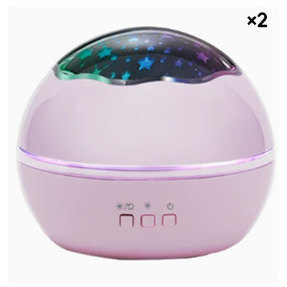 ✨🌌2-in-1 Rotierender Sternprojektor Nachtlicht｜Traumhafter Sternenhimmel für Zuhause