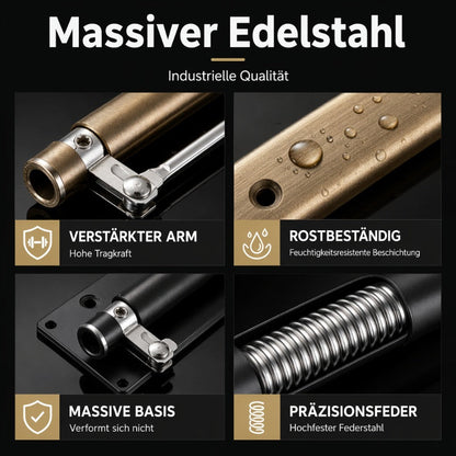 🚪🔧Verstellbarer automatischer Türschließer aus Edelstahl mit geräuschloser Dämpfung