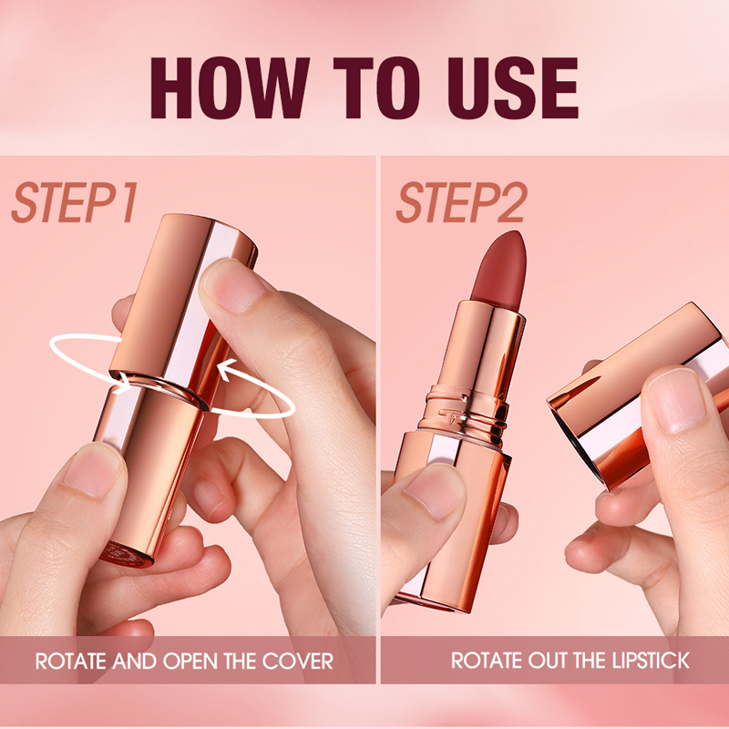 👄24 Stunden lang anhaltender matter Lippenstift👄