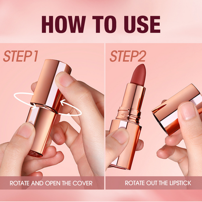 👄24 Stunden lang anhaltender matter Lippenstift👄