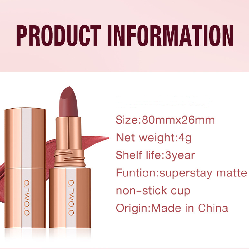 👄24 Stunden lang anhaltender matter Lippenstift👄