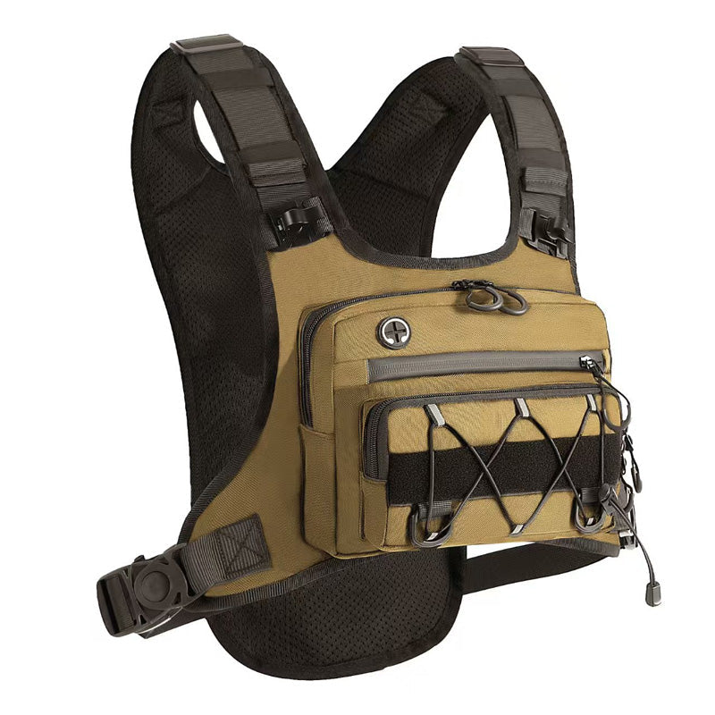 🚴♂️🥤✨Brusttasche, Trinksystem-kompatible Radweste für Herren