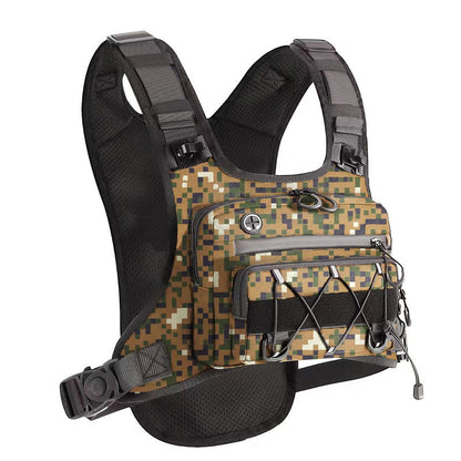 🚴♂️🥤✨Brusttasche, Trinksystem-kompatible Radweste für Herren