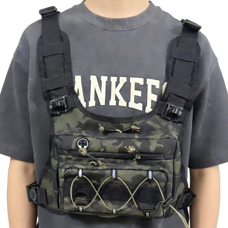 🚴♂️🥤✨Brusttasche, Trinksystem-kompatible Radweste für Herren