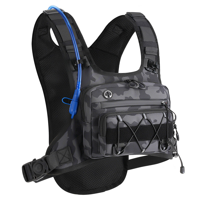 🚴♂️🥤✨Brusttasche, Trinksystem-kompatible Radweste für Herren
