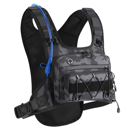 🚴♂️🥤✨Brusttasche, Trinksystem-kompatible Radweste für Herren