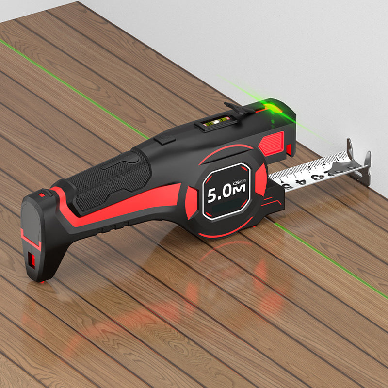 📏🔦✨ 2-in-1 Maßband mit Laserführung | Laser Entfernungsmesser Bandmaß Kombination