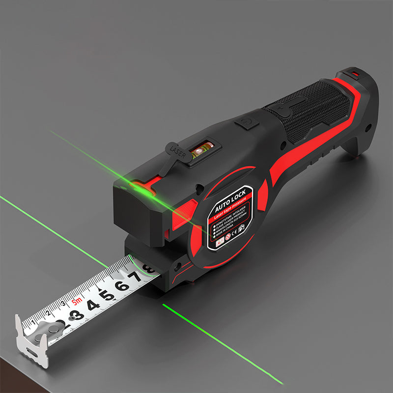 📏🔦✨ 2-in-1 Maßband mit Laserführung | Laser Entfernungsmesser Bandmaß Kombination