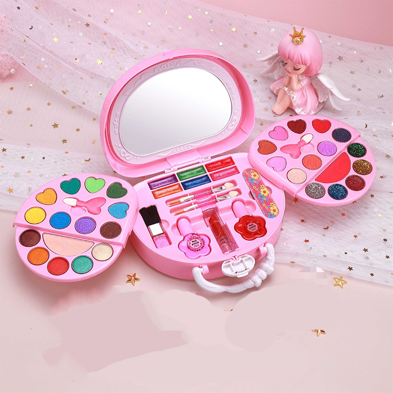 💄 50% RABATT! 👜 Kinder Abwaschbares Make-up-Spielzeug-Set – Tragbare Handtasche, abwaschbar & bunt – Perfekt für kreative Rollenspiele & kleine Fashionistas ✨