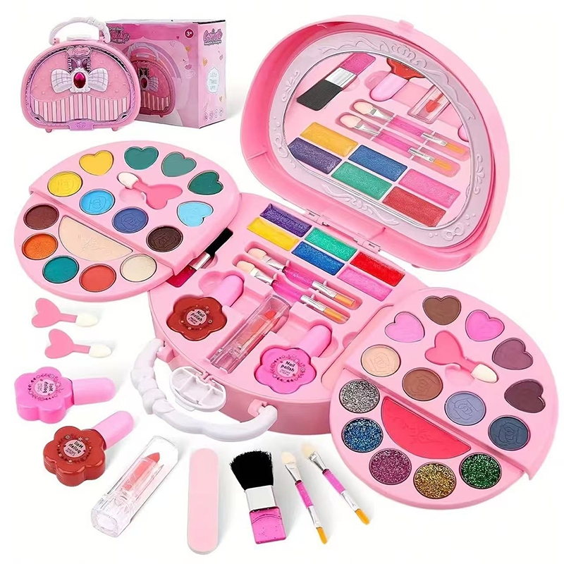💄 50% RABATT! 👜 Kinder Abwaschbares Make-up-Spielzeug-Set – Tragbare Handtasche, abwaschbar & bunt – Perfekt für kreative Rollenspiele & kleine Fashionistas ✨