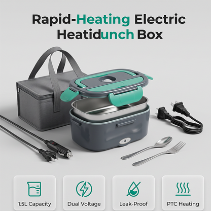 ⚡Tragbare Elektrische Heizende Lunchbox 🍲Mobiler Essenswärmer für Unterwegs