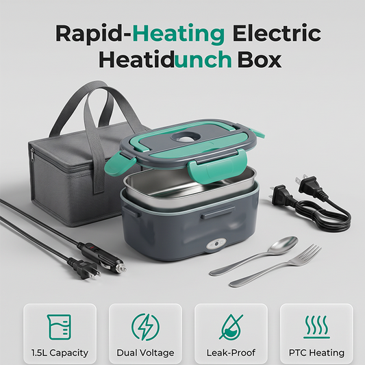 ⚡Tragbare Elektrische Heizende Lunchbox 🍲Mobiler Essenswärmer für Unterwegs
