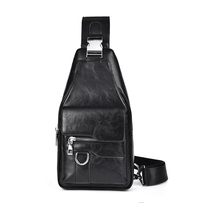 🧳Herren Retro Wasserdichte Kunstleder Umhängetasche / Brusttasche ✨Retro Herren Brusttasche wasserdicht
