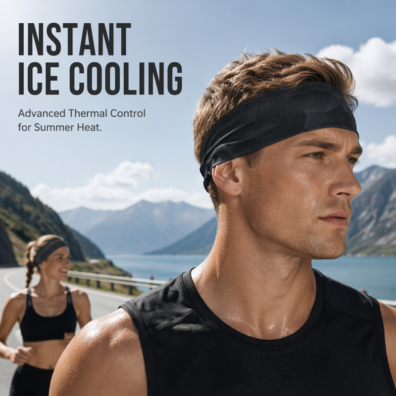 💦🏃Rutschfestes Fitness Stirnband | Schweißhemmend & elastisch