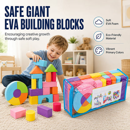 ⏳Zeitlich begrenzter 50% Rabatt⏰ Kinder Weiches EVA-Schaum Bausteine Set🏰