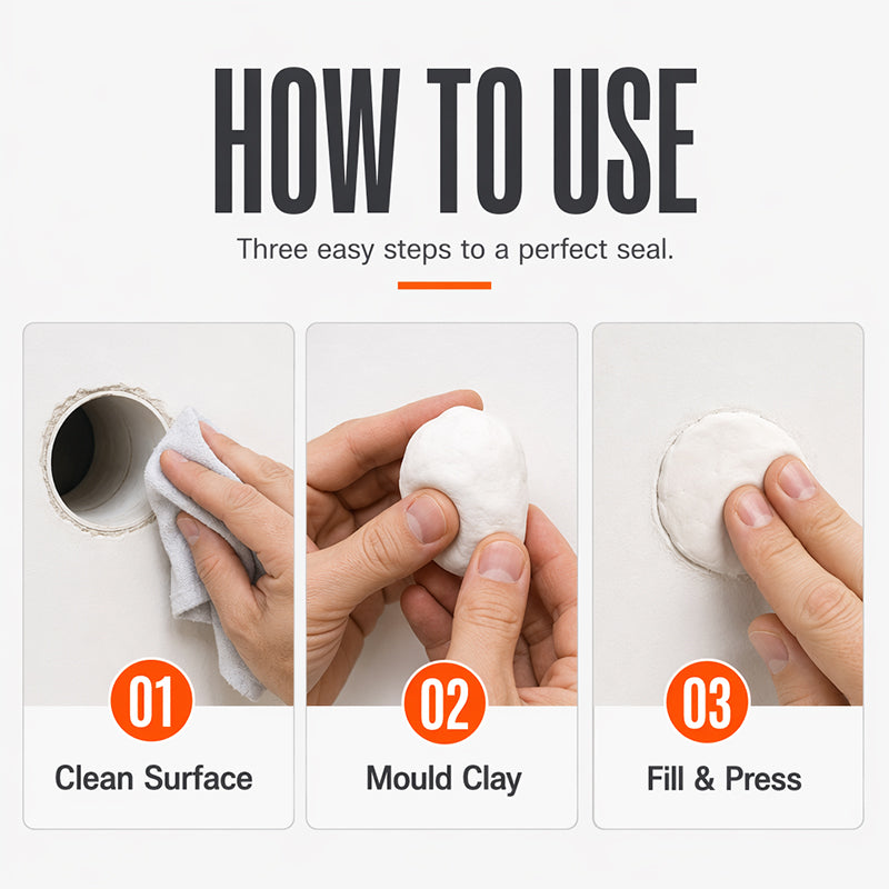 🎉 2026 Sale – Über 22.000 verkauft! 💞 Wasserdichte Wand-Abdichtungsmasse für Klimaanlagenrohre – Stoppt Zugluft, Feuchtigkeit & Schädlinge – Formbar, Schnelltrocknend & Überstreichbar ✨