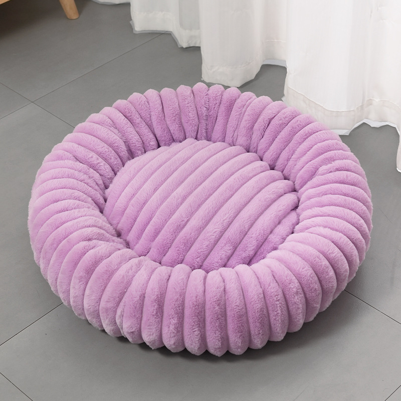 🐱50% RABATT💤 Ultraweicher runder Beruhigungskorb für Katzen und Hunde – Erhöhter Rand, gemütliches Nest für erholsame Nickerchen 🐶☁️