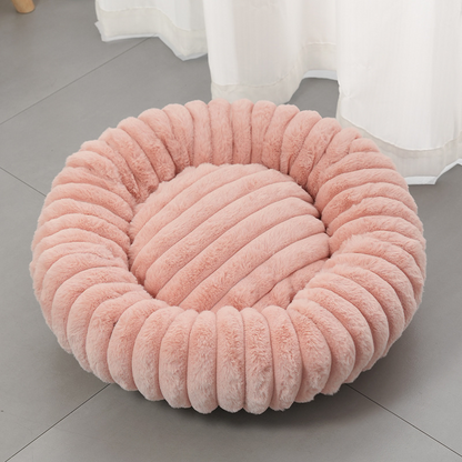 🐱50% RABATT💤 Ultraweicher runder Beruhigungskorb für Katzen und Hunde – Erhöhter Rand, gemütliches Nest für erholsame Nickerchen 🐶☁️