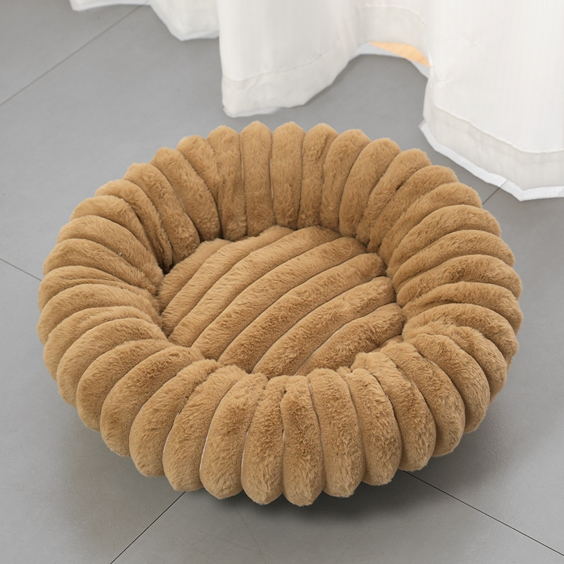 🐱50% RABATT💤 Ultraweicher runder Beruhigungskorb für Katzen und Hunde – Erhöhter Rand, gemütliches Nest für erholsame Nickerchen 🐶☁️