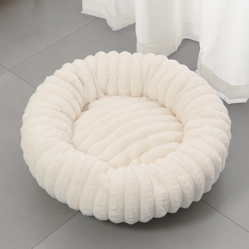 🐱50% RABATT💤 Ultraweicher runder Beruhigungskorb für Katzen und Hunde – Erhöhter Rand, gemütliches Nest für erholsame Nickerchen 🐶☁️