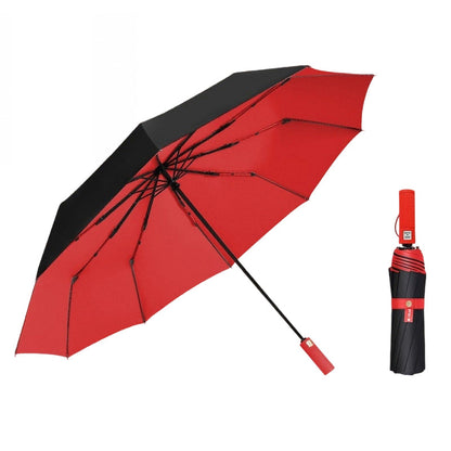 ☂️  Großer automatischer Sonne- & Regenschirm – 3-fach Automatik, windfest & UPF 50+ – Extra großes Dach (Ø 105–125 cm) – Ideal für Pendler & Familien ✨