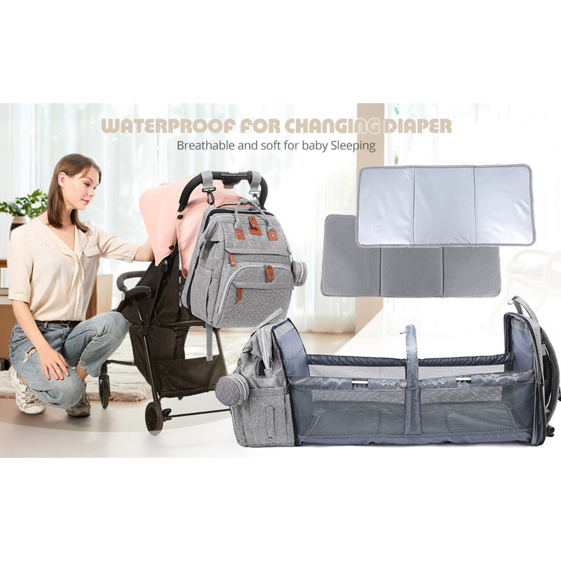 🔄 2-in-1: Faltbare Wickeltasche + Mobile Wickelstation 👶🧳 | Der ultimative Reisebegleiter! ⭐