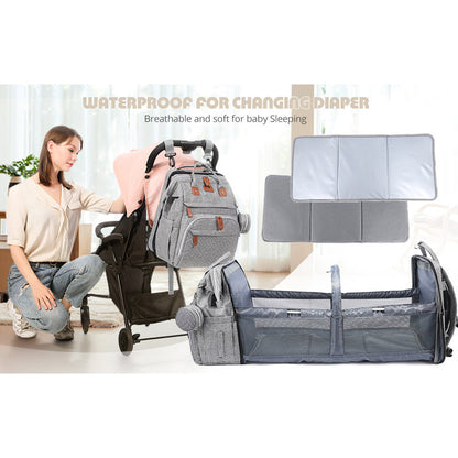 🔄 2-in-1: Faltbare Wickeltasche + Mobile Wickelstation 👶🧳 | Der ultimative Reisebegleiter! ⭐