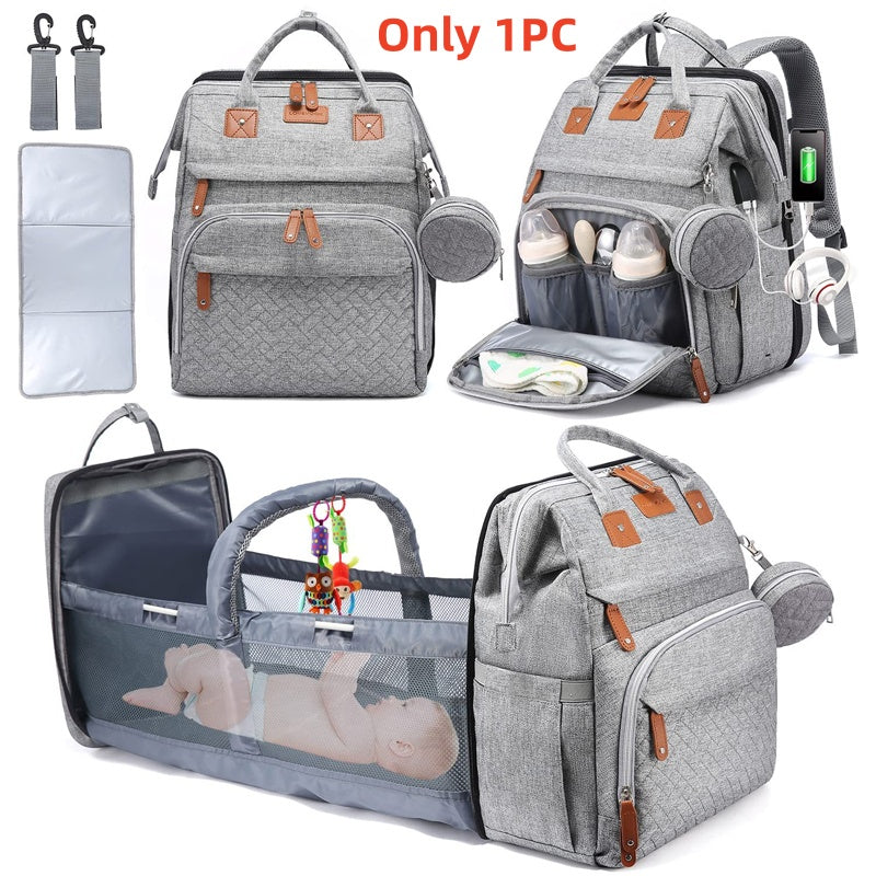 🔄 2-in-1: Faltbare Wickeltasche + Mobile Wickelstation 👶🧳 | Der ultimative Reisebegleiter! ⭐