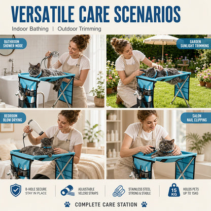 【⏳Zeitlich begrenztes Angebot: 50 % Rabatt!】⏰2-in-1 Faltbares Haustier-Pflegebett🐱🐶🛋️