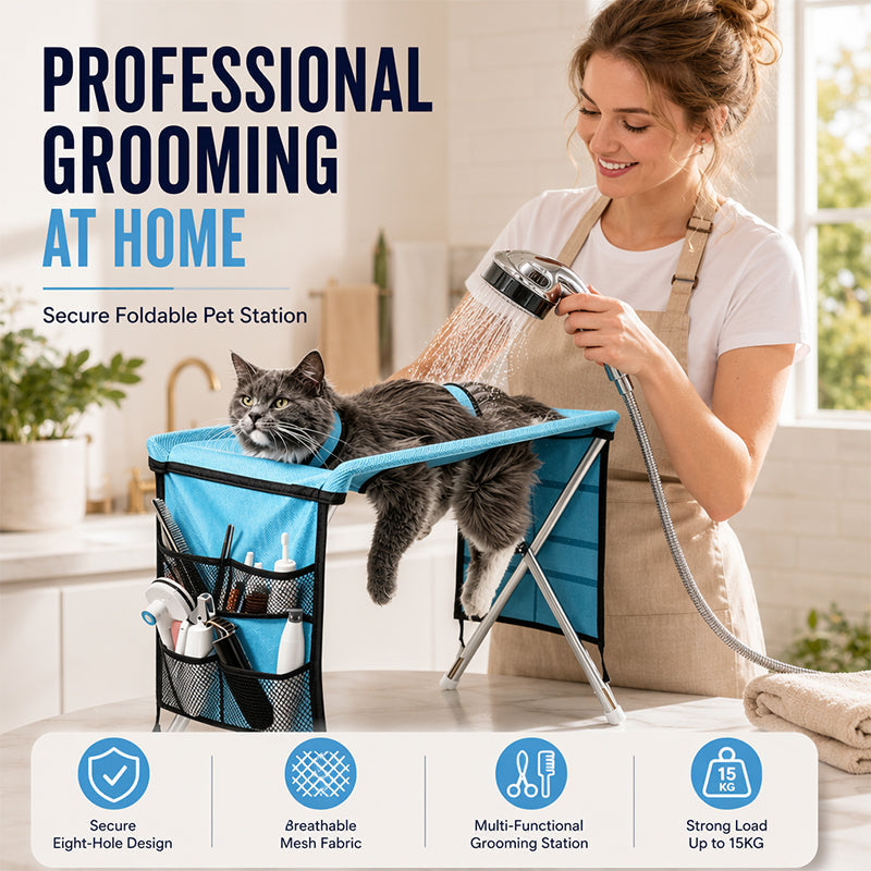 【⏳Zeitlich begrenztes Angebot: 50 % Rabatt!】⏰2-in-1 Faltbares Haustier-Pflegebett🐱🐶🛋️