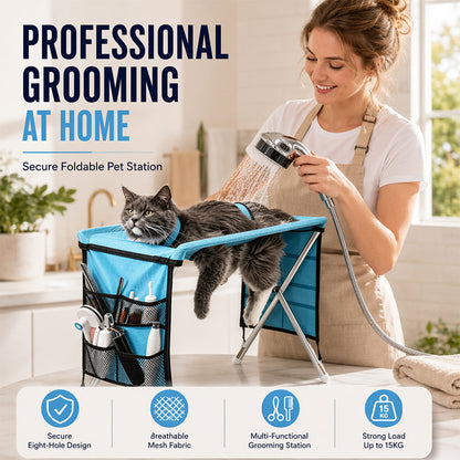 【⏳Zeitlich begrenztes Angebot: 50 % Rabatt!】⏰2-in-1 Faltbares Haustier-Pflegebett🐱🐶🛋️