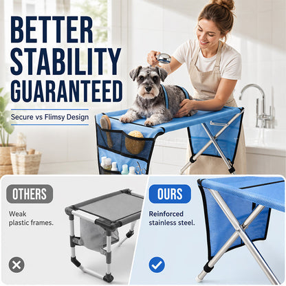 【⏳Zeitlich begrenztes Angebot: 50 % Rabatt!】⏰2-in-1 Faltbares Haustier-Pflegebett🐱🐶🛋️