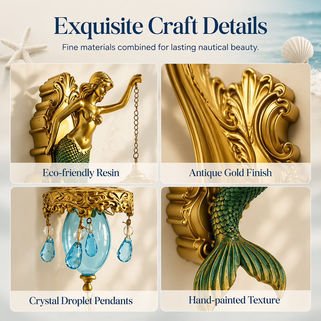 🧜‍♀️✨ 50% RABATT! Vintage Meerjungfrau Wandleuchte – Maritimes Design, nostalgischer Charme & stimmungsvolles Licht – Perfekt für Flur, Bad & nautische Dekoration 🏮🌊