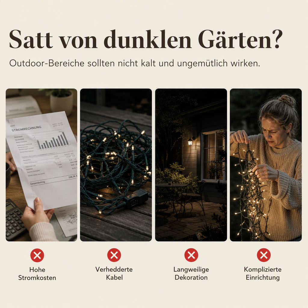 ✨🌿Solarbetriebene Weidenblatt‑Hängelichterkette ☀️ Garten Deko Lichtervorhang für Außen