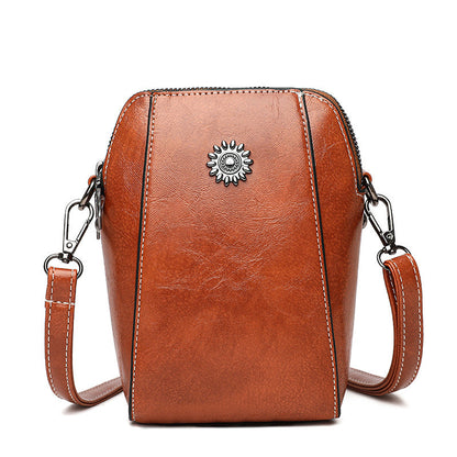 👜✨Damen Umhängetasche aus PU‑Leder｜Kleine Handy‑Umhängetasche für Alltag & Ausflüge