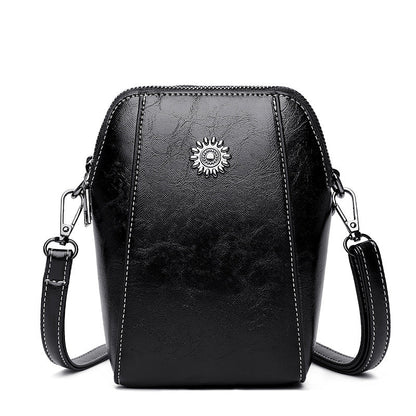 👜✨Damen Umhängetasche aus PU‑Leder｜Kleine Handy‑Umhängetasche für Alltag & Ausflüge