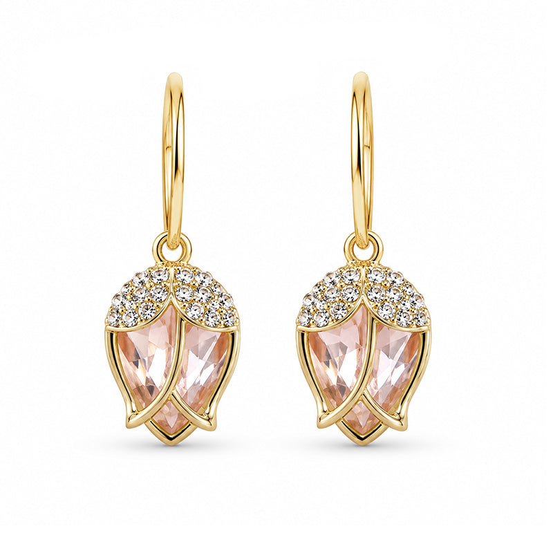 🌹✨Elegante Rosenknospen C‑förmige Creolen✨💫｜Zarte Rosen Ohrringe für Damen 🎀 Moderne C‑Form Ohrschmuck